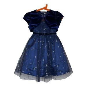 Jona Michelle Navy Blue Formal Kids Dress